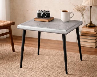 Aviator Coffee Table: Industrial Aluminum & Steel Center Table