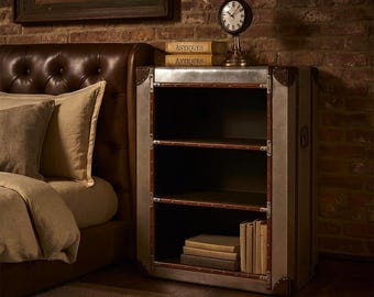 Aviator Side Table Living Room Book Case Decorative Furniture