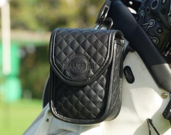 Estuche premium para telémetro de golf - Cuero negro
