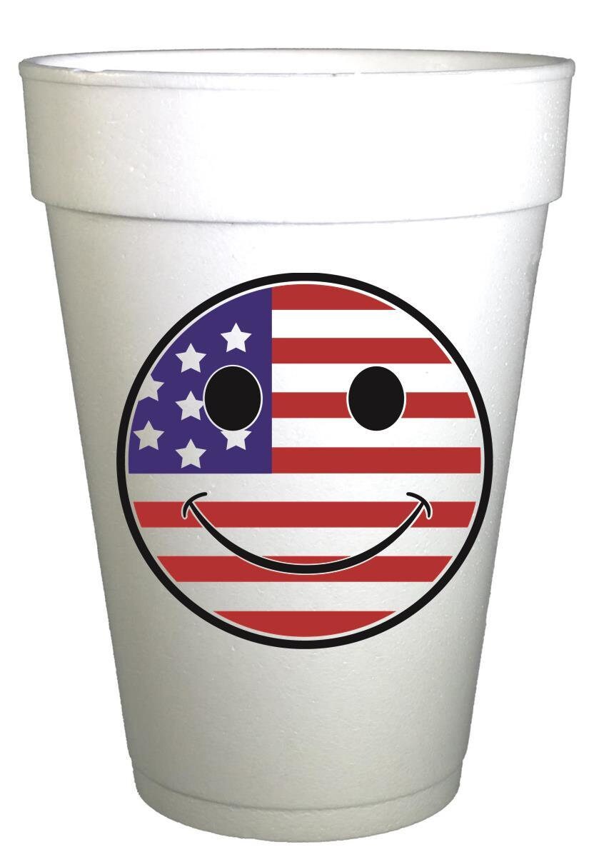 We The People 4th of July Party Cups-Pre-Printed Styrofoam Cups
