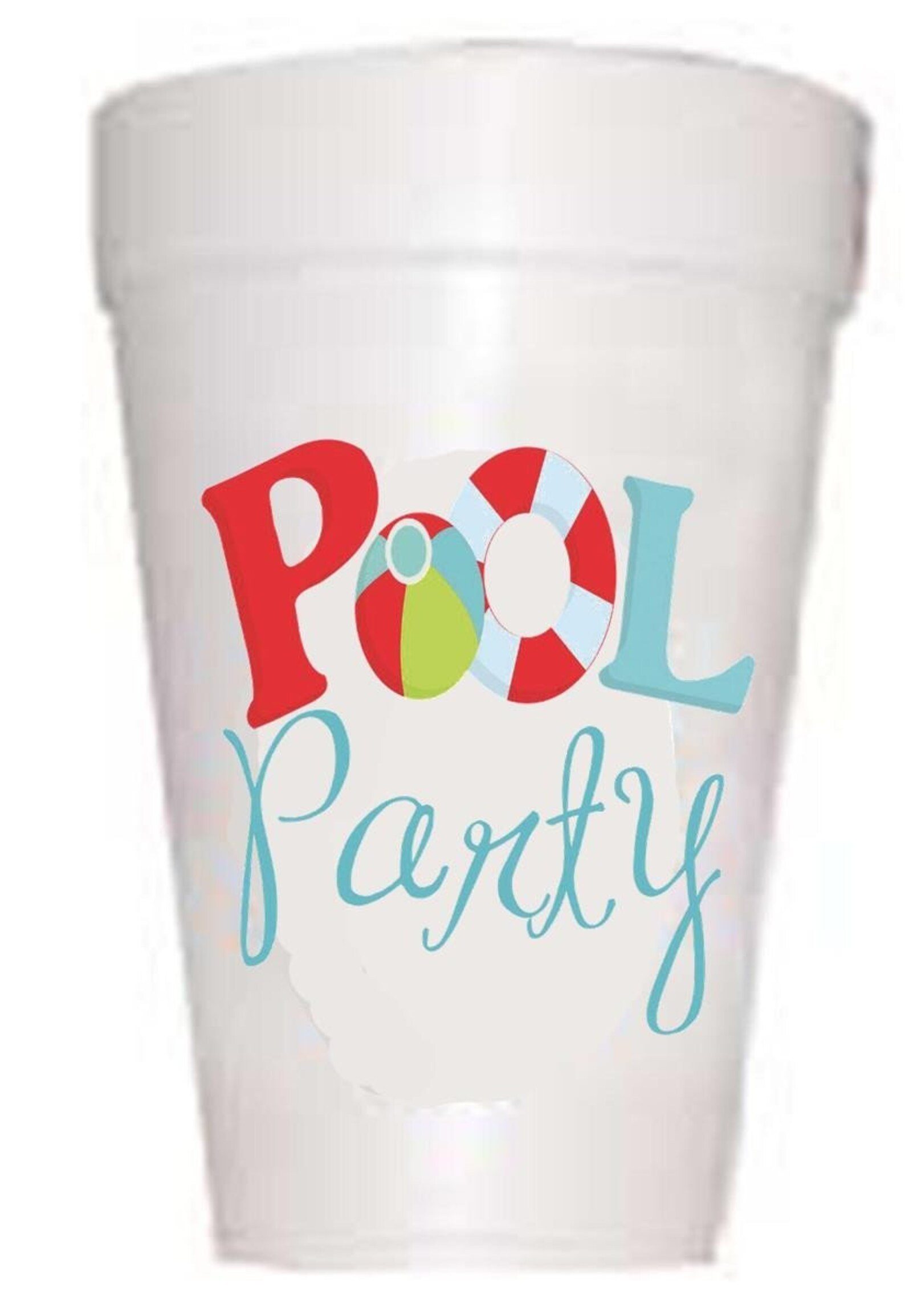 Pool Party Cups Etsy