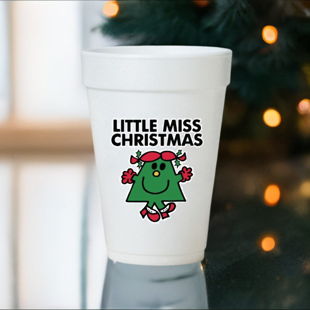 Sees You When Drinking Christmas Cups-10ea/16oz Styrofoam