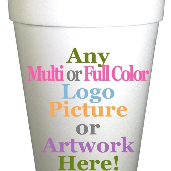Any Custom Logo Personalized Engagement Party Styrofoam Cups