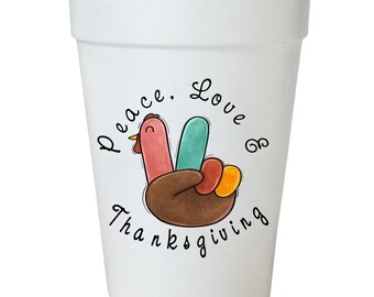 Thanksgiving Cups: Turkey Theme Party Supplies (16oz, 10 Pack)