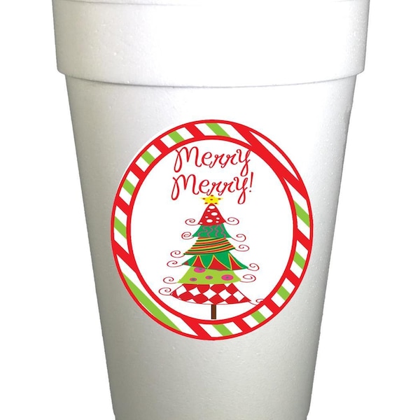 Christmas Foam Cups Etsy