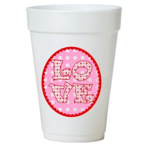 16oz Valentines Day Cups Disposable - Etsy