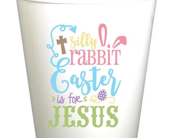 Silly Rabbit Easter Party Cups-10ea/16oz Styrofoam Easter Cups-Instock