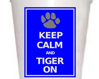 Memphis Tigers Tailgating Cups: Keep Calm Design (10-Pack)