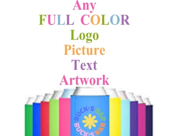 Personalized Can Coolers- Full Color Ink