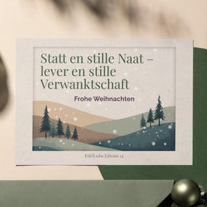 Besondere Weihnachtskarte - lustiger Spruch - Weihnachtsgrüsse fürs Handy - Eifel Dialekt - Digital Download