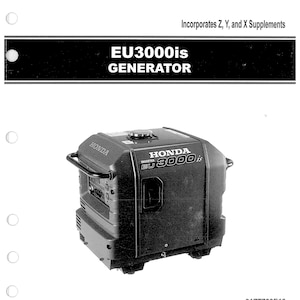 Honda EU2600I EU3000IS Generator Shop Manual