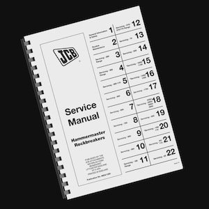 JCB Hammer Master Rock Breakers Service Manual Download PDF