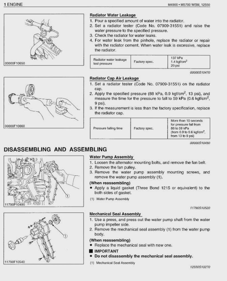 Kubota M4900 M5700 M5700H Tractors Workshop Manual Pdf image 4