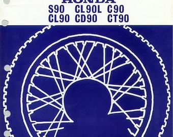HONON CT90 S90 CL90L C90 CL90 CD90 Singletrail 1970 Service Reparatur Handbuch