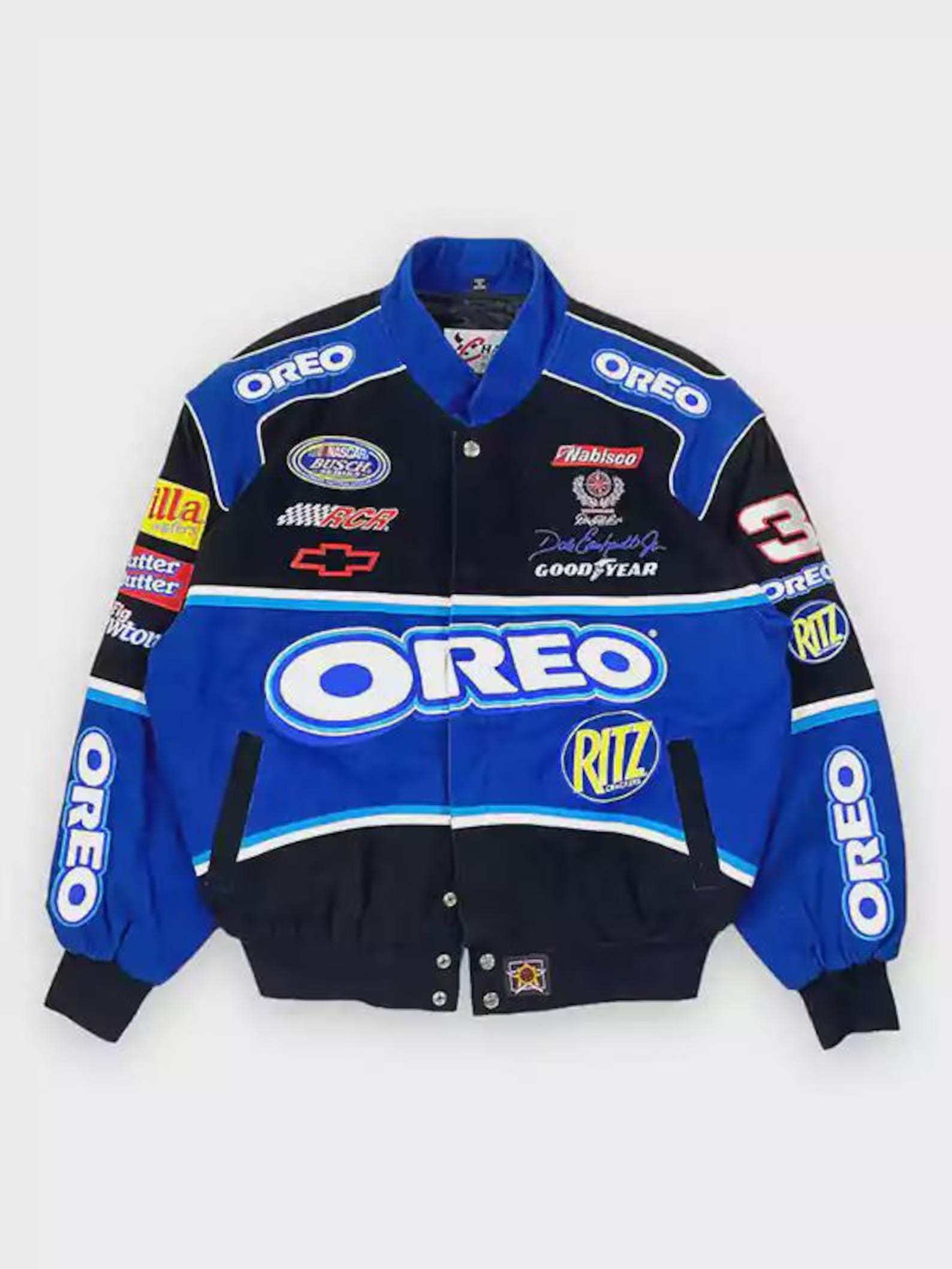 90's NASCAR OREO レーシング ジャケット　XL oreo オレオ ritz リッツ ナスカー レーシング ジャケットの通販 by