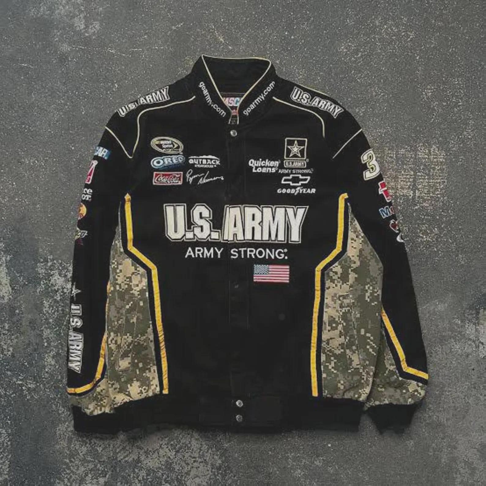 Us Army Racing Jacket - Etsy