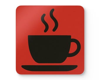 Juego de posavasos minimalistas de corcho para taza de café / Posavasos modernos negros para bebidas, decoración de cocina