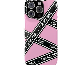 Funda para teléfono con cinta adhesiva "No me importa"