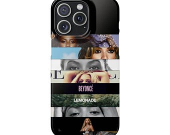 Funda para teléfono con collage de Beyoncé / Funda a presión estética de épocas de álbumes musicales icónicos