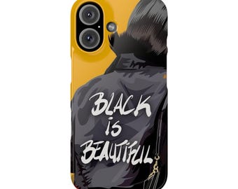 Funda para teléfono con retrato negro / Arte afro, Orgullo negro