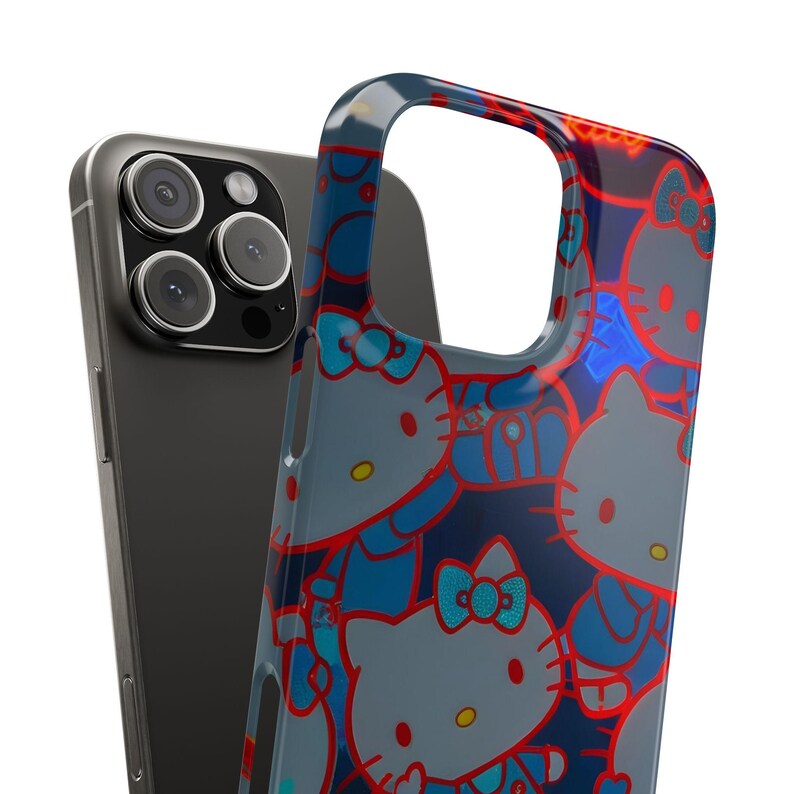 Hello Kitty Neon Pattern Snap Case | Phone Case, Cute Character Print image 3