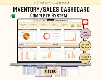 Hoja de cálculo de seguimiento de inventario: Gestión de stock para pequeñas empresas (Excel)