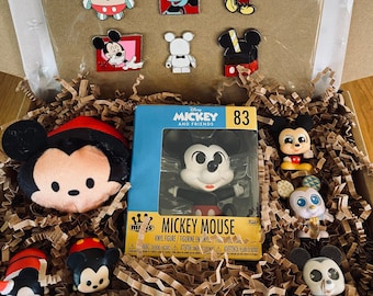 Mickey Mouse, Disney Gifts, Mickey Mouse Gift Box, Disney Collectibles, Girls Birthday Gift, Boys Birthday Gift, Disney Fan, Disney Pins