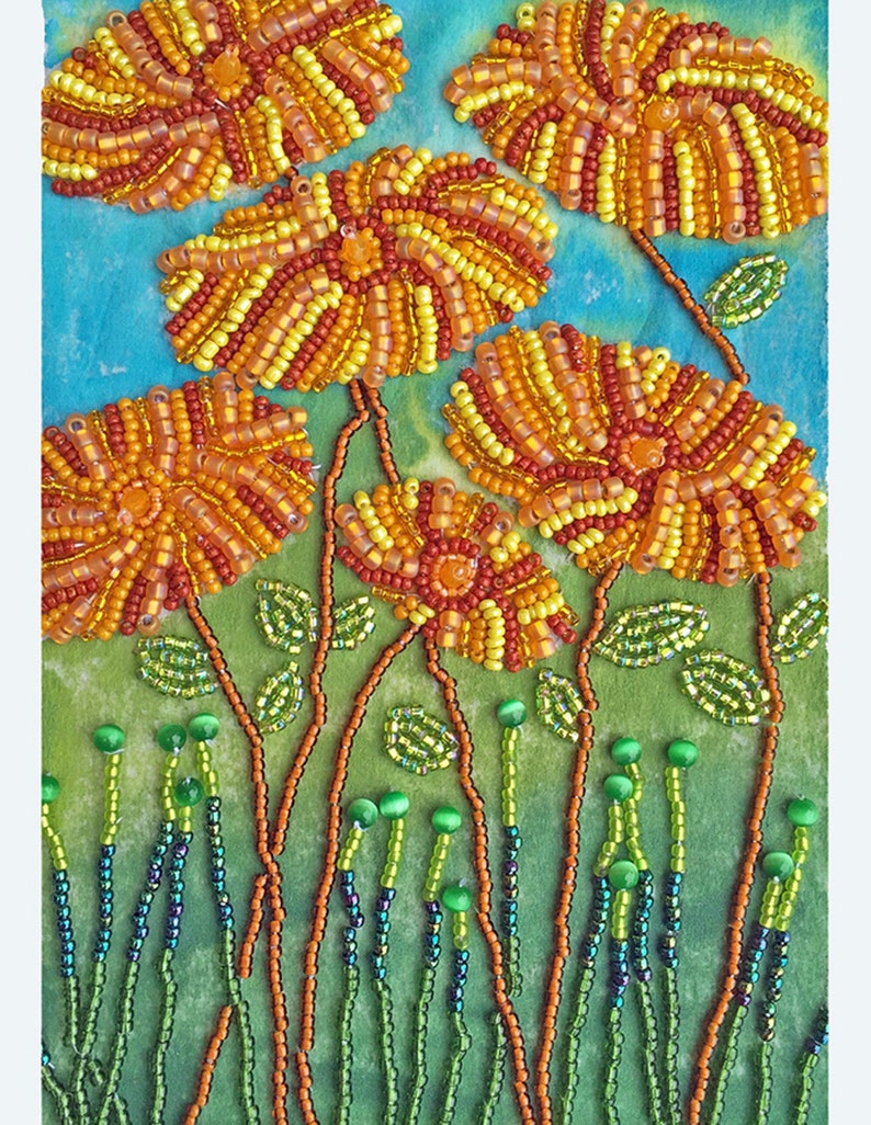 Pärlbroderikit Wildflower Design bild 1