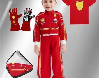 Kids race suit/ kids karting suit. Influenced Racing Personalized costume for kids Birthday outfit/Halloween costume
