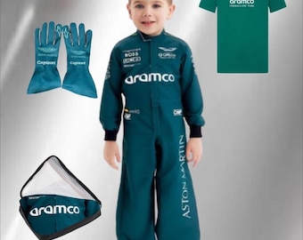 Kids race suit/ kids karting suit. Influenced Racing Personalized costume for kids Birthday outfit/Halloween costume