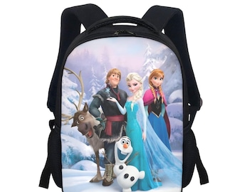 Frozen Backpack – Elsa Anna Kids School Bag | Olaf Kristoff Disney Backpack for Boys & Girls | M-L-XL Sizes