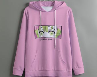 Mitsuri Kanroji Hoodie - Demon Slayer Love Hashira Sweatshirt | Anime Hoodie S–3XL | Rosa Kawaii Pullover Geschenk
