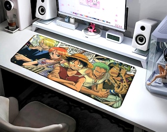 One Piece Mousepad – Anime Desk Mat, Luffy & Straw Hat Pirates