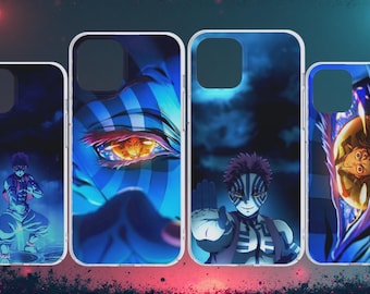 Coque de portable tueur de démons Akaza – Coque anime iPhone et Samsung | Cadeau Kimetsu No Yaiba | Étui de protection Otaku