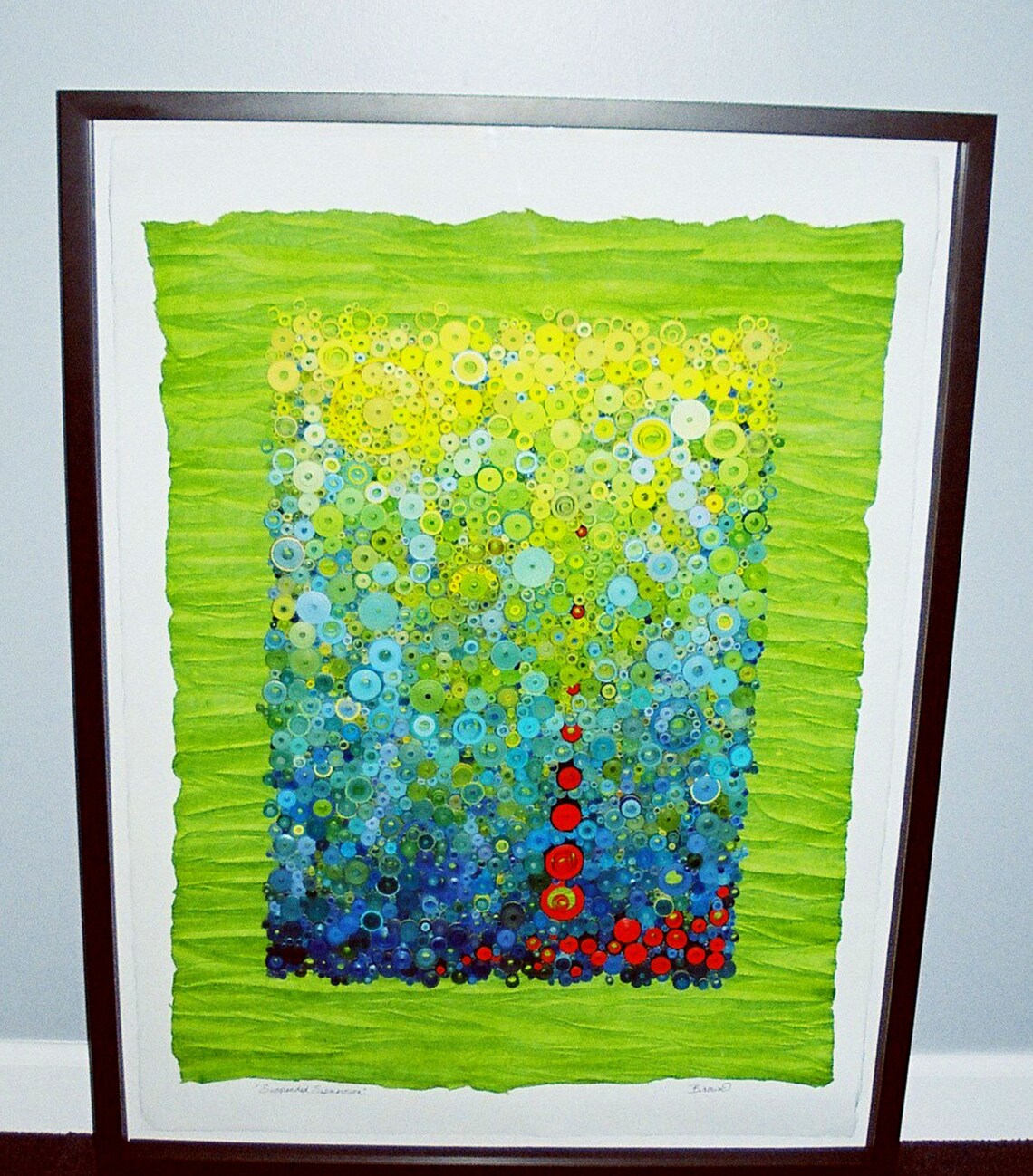 Bright wall art paper art rolled paper art textural art Etsy