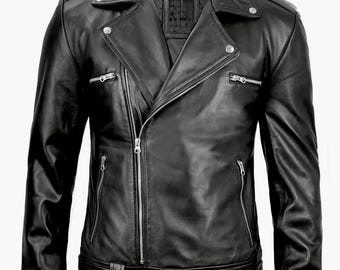 The Walking Dead Jeffrey Dean Morgan Negan Biker Leren Jas - Motorfiets Bovenkleding, Zwart, XL