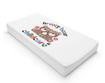 Teddy Bears Baby Changing Pad Cover | Nursery Childcare Logo