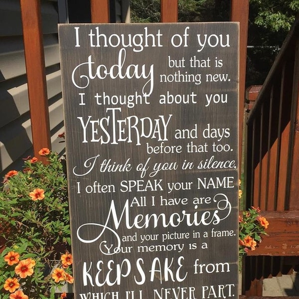 I Thought of You Today - Etsy