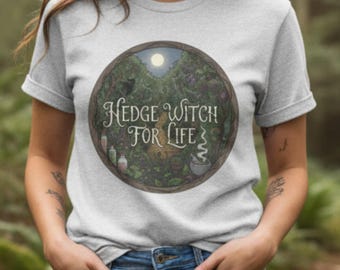 Hedge Witch for Life Tee I | Witchy Nature Graphic Tee