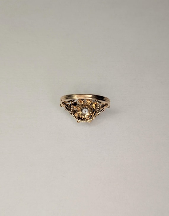 Bague ancienne fin XIXe et Zircon - image 4