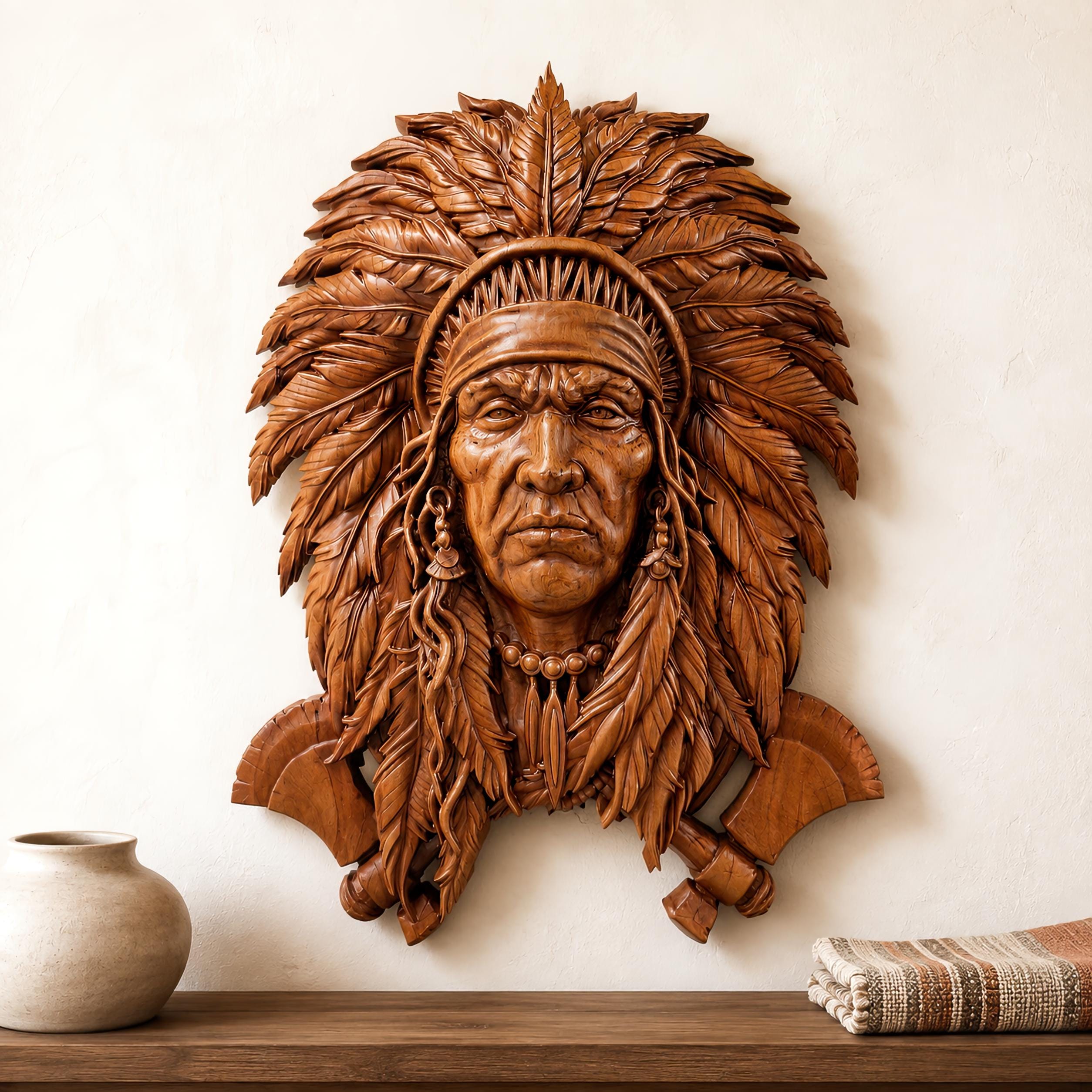 Wood carvings native american - Etsy 日本