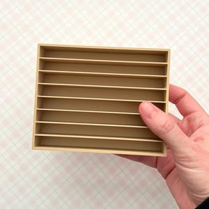 Organisatorisk klistermärkesförvaring Samlingsverktyg Plasthållare för kontorsmaterial Slitsad dekalsorterare för vinylklistermärken Kontorstillbehör