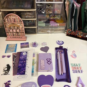Purple Bookish Bundle — Cozy Stationery & Book Lover Gift Box