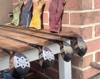 Vintage 1961 Spalding Top-Flite Model 28 Persimmon Wood Set 1-4 Registered