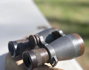 WWI Imperial German Fernglas 08 Binoculars by Spindler & Hoyer Göttingen – Dated 1916/1917, Authentic Military Field Glass,
