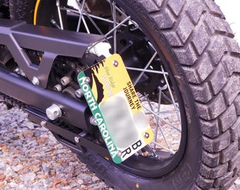 90 Degree License Plate Bracket - Royal Enfield Scram 411