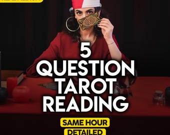 5 Question Tarot Reading, Same Hour Reading, Fast Tarot, Astrology Insight, Quick Answers, Telepathy Reading, Psychic Advice