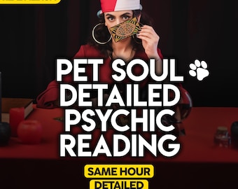 Same Hour Pet Psychic Reading, Animal Communication, Spiritual Guidance, Dog And Cat, Tarot Reading for Your Pets, Psychic reading