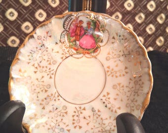 REPLACEMENT Vintage MJA Lusterware Demitasse Saucer ONLY – Iridescent Gold