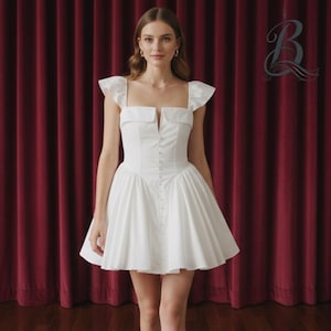 red dress women party Barber Red Halter Neck Party Mini Dress - US 18
